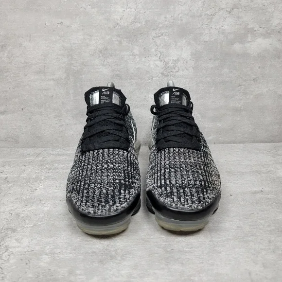 Nike Air Womens Running Shoes Size 8 VaporMax Flyknit 3 Oreo AJ6920-001 Sneakers - Picture 2 of 9
